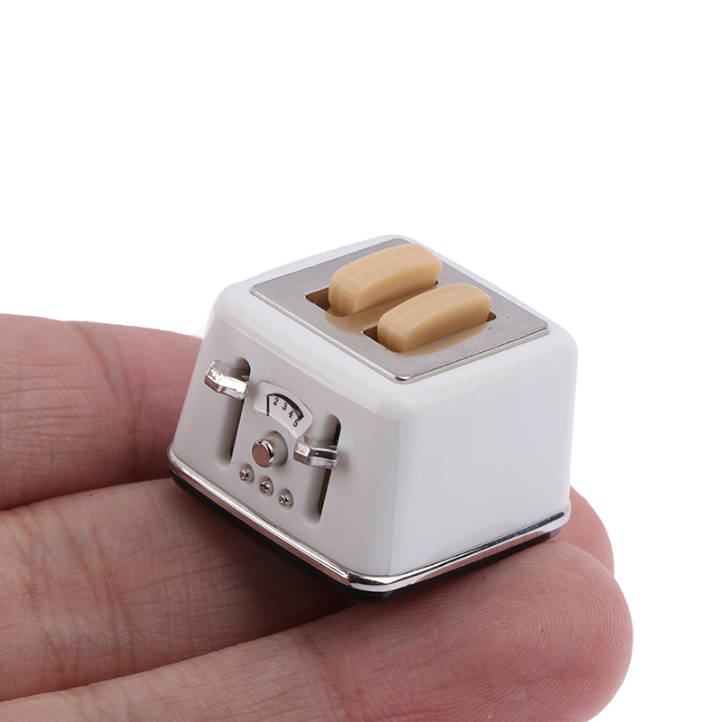 Toaster - 1/12 schaal poppenhuis broodmachine met toast