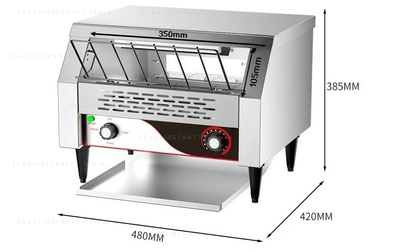 Toaster - Elektrische Automatische Kettingrooster Broodmachine Commerciële Toastoven