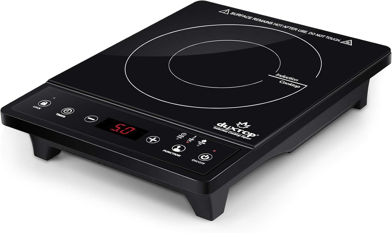 Induction Cooktop Portable - Draagbare inductiekookplaat, aanrechtbrander, inductiebrander met timer