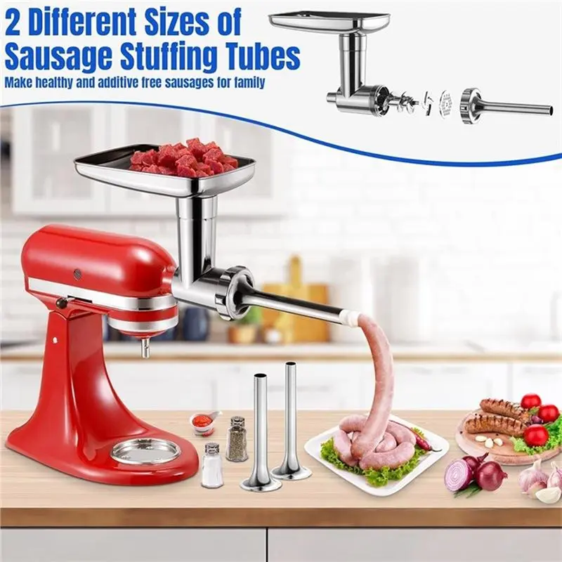 Roestvrijstalen hakmolenopzets - Stand Mixer recensie en prijs